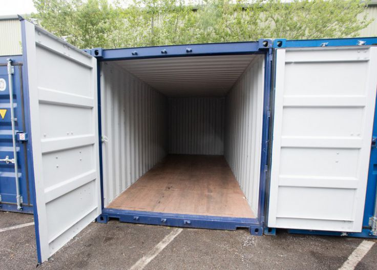 Self storage containers at Ballards Removals