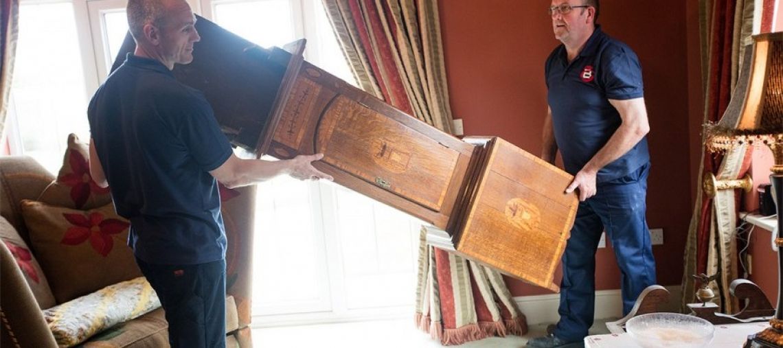 Ballards Removals staff completing a house clearance