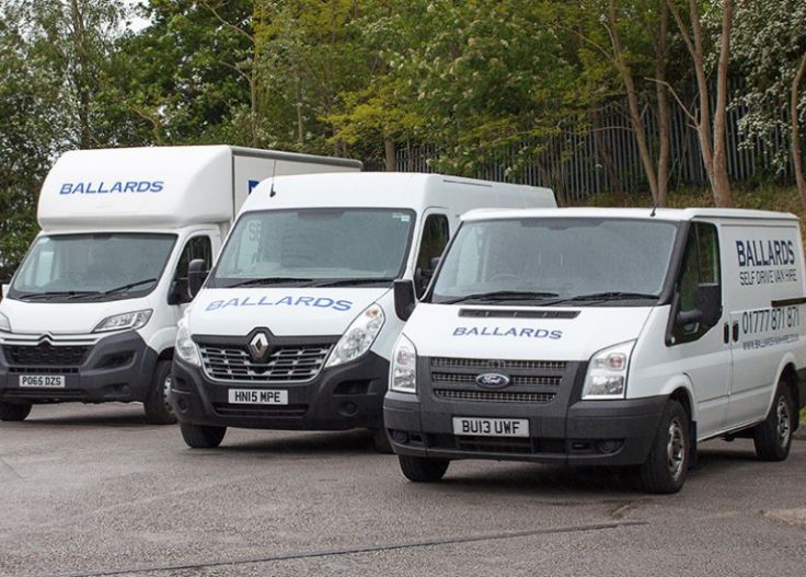 Ballards van fleet for hire