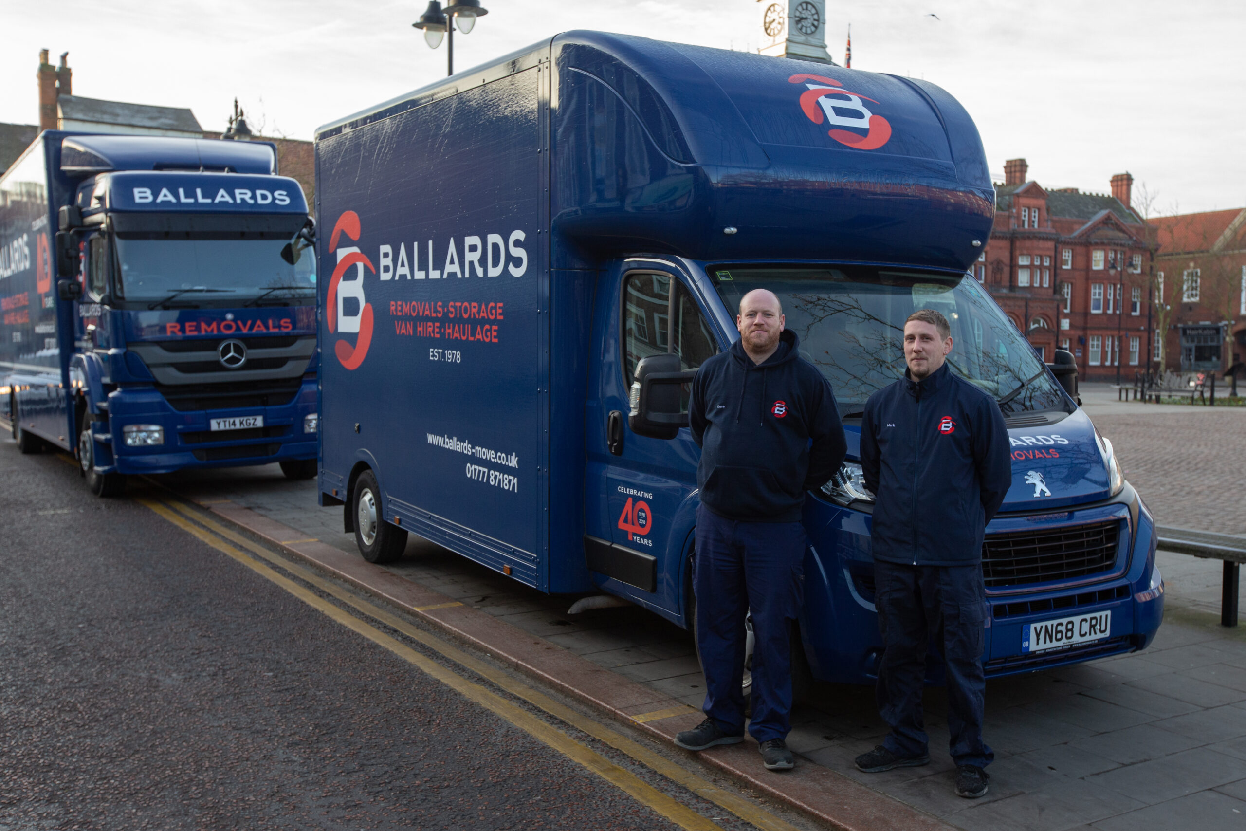 Ballards Removals vehicles on the road