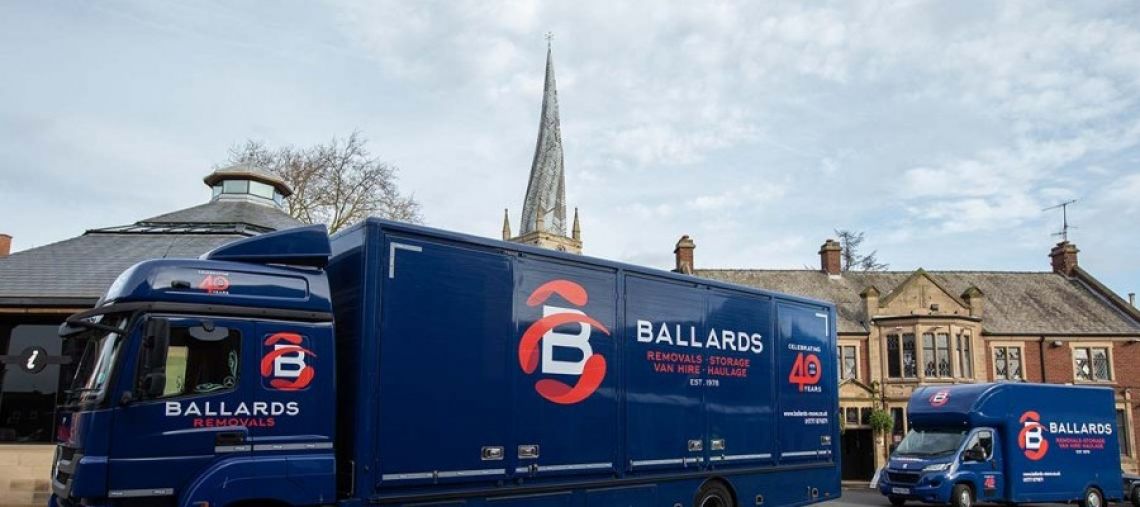 Ballards Removals vehicles on the road in Chesterfield