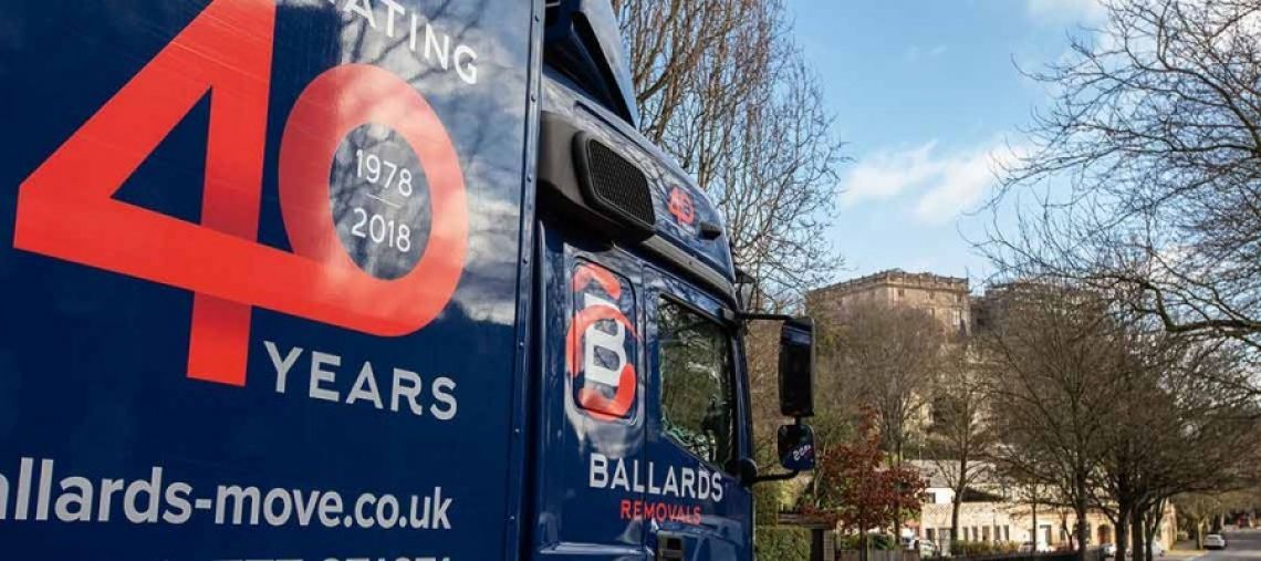 Ballards Removals vehicle in Nottingham