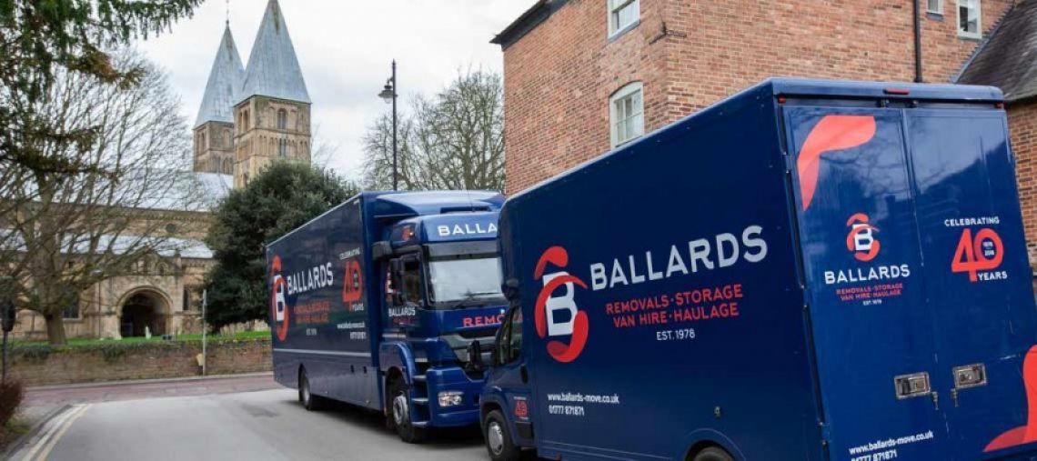 Ballards Removals vehicle in Southwell