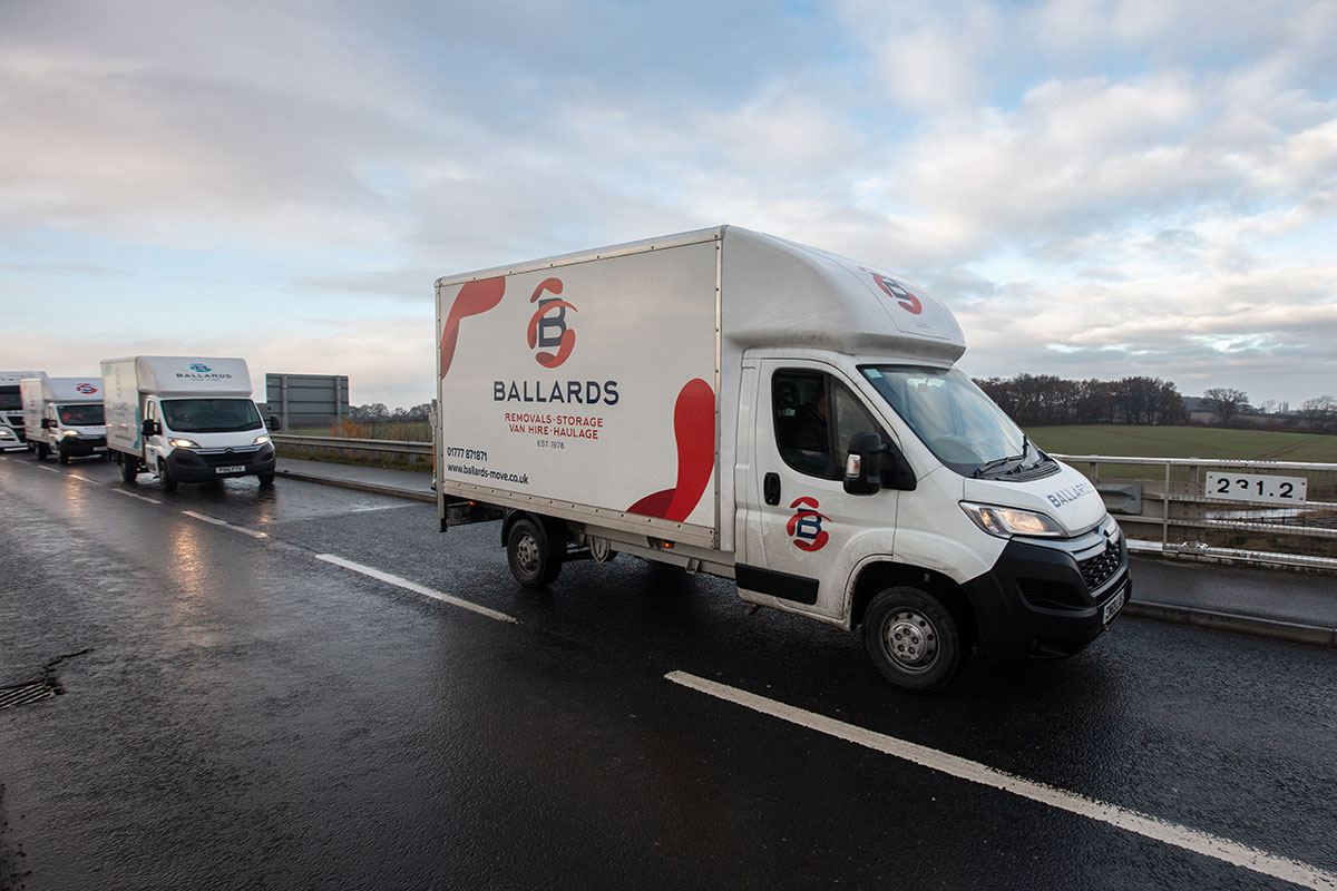 ballards-removal-vans-on-road Ballards Removals vans on road