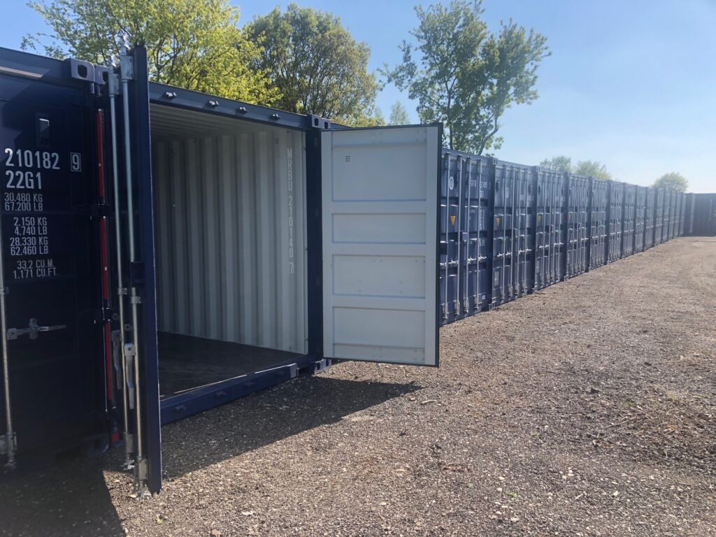 Ballards Removals - Lincoln self storage yard with storage containers