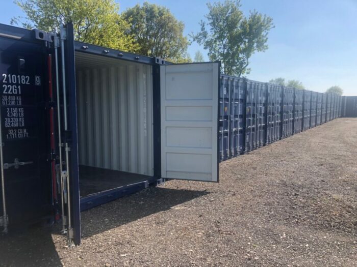 Ballards Removals - Lincoln self storage yard with storage containers