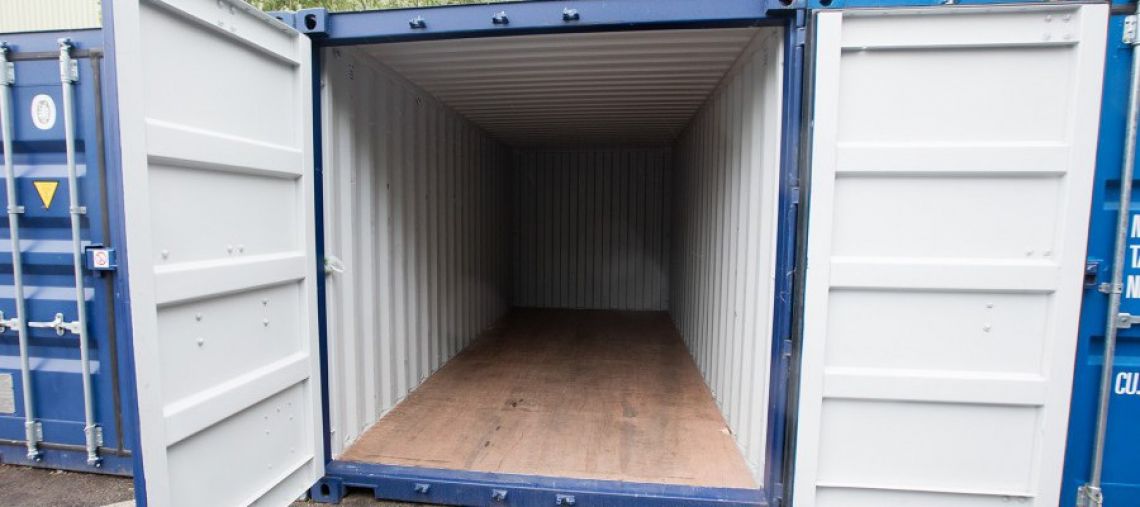 Inside of a Ballards Removals storage container