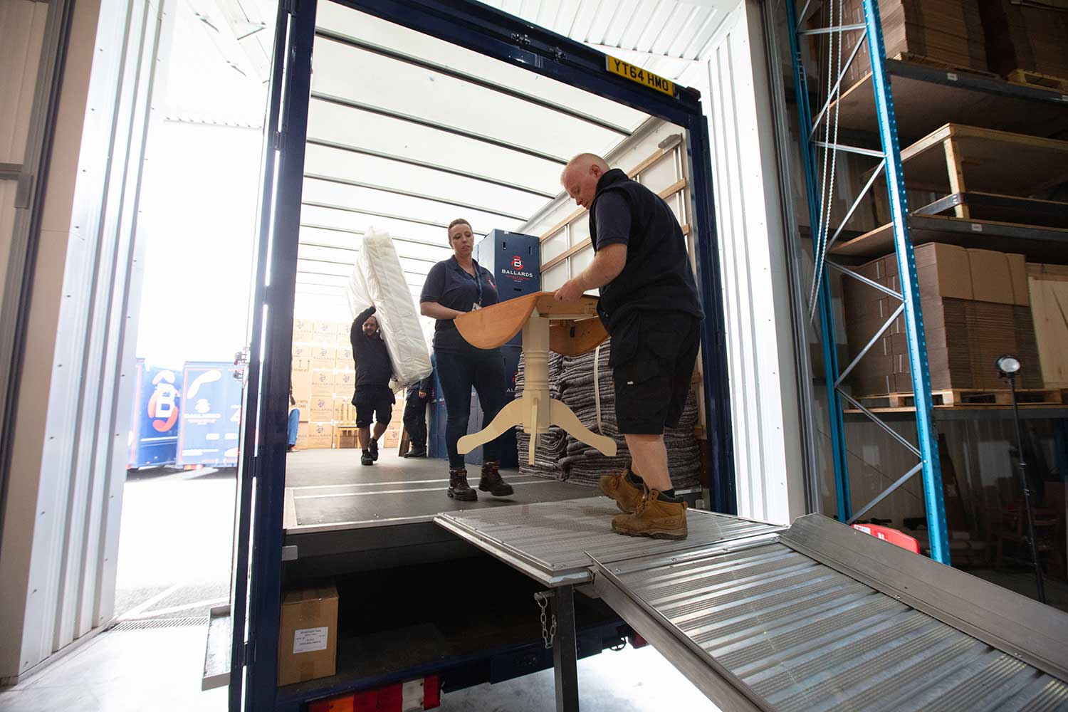 Ballards team loading a truck