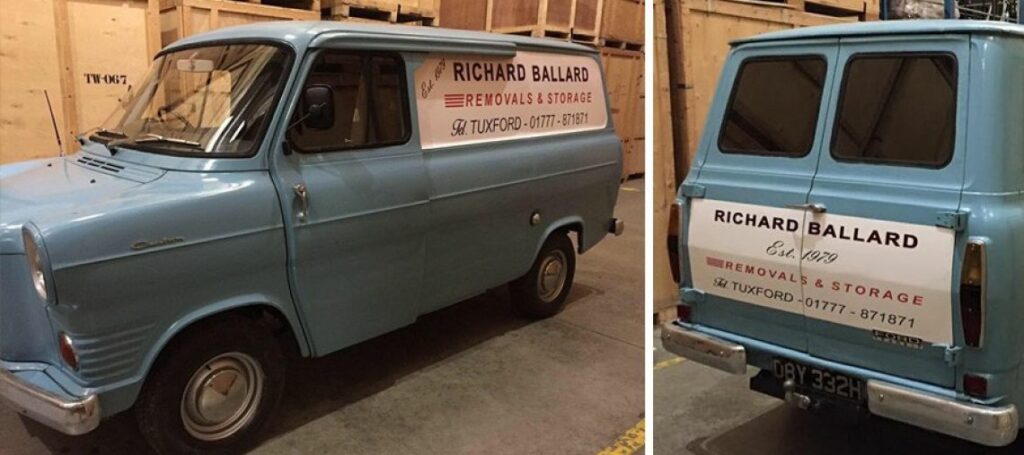 Ballards Removals first van