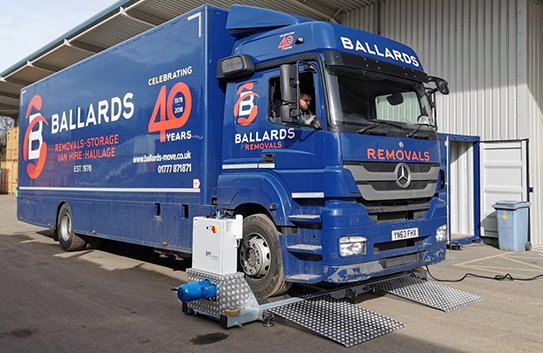 Ballards Removals lorry