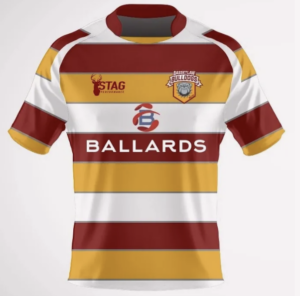 Bassetlaw Bulldogs kit, sponsored by Ballards Removals