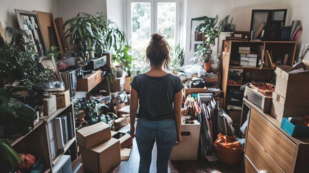 Cluttered room