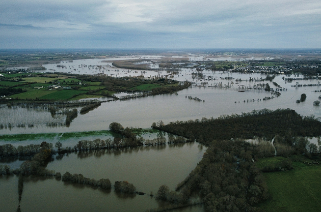 Flooded fields