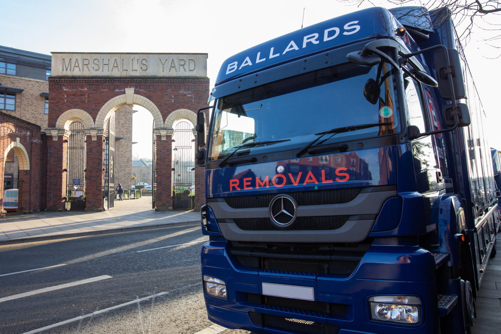 Ballards Removals Van outside Marshalls Yard, Gainsborough