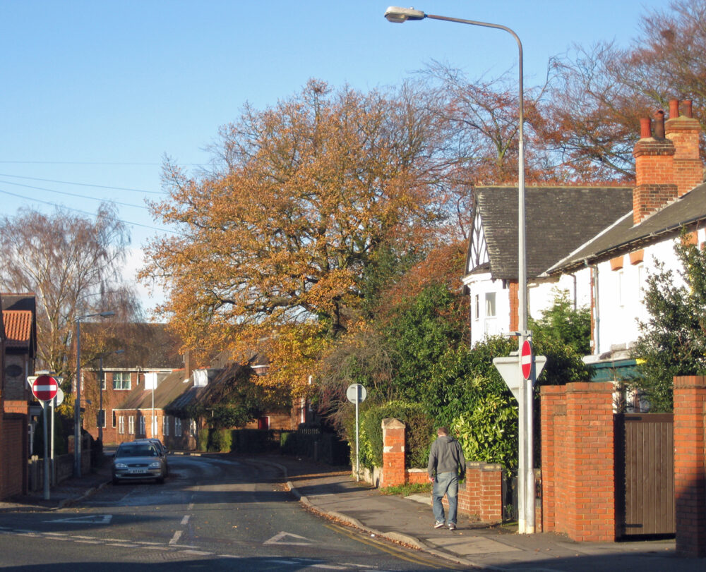 Grammar School Road in Brigg, North Lincolnshire, photographed from street level on a clear day, showing the road, surrounding buildings and local streetscape.